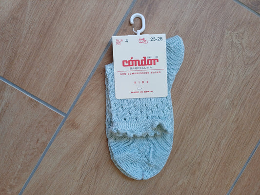 calzino con traforo puntinato