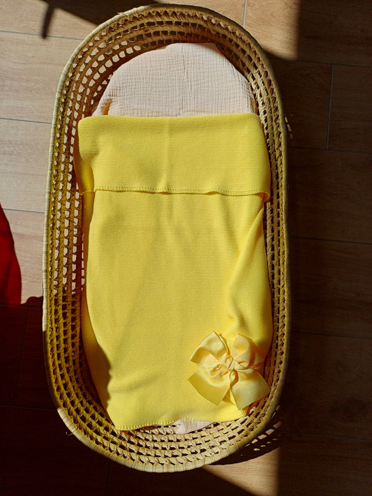 Coperta in filo di cotone con fiocco