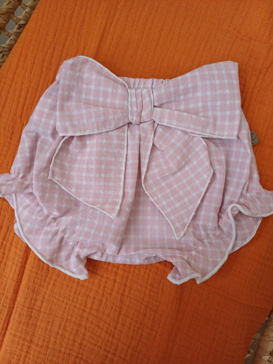 Coulotte a quadri con fiocco