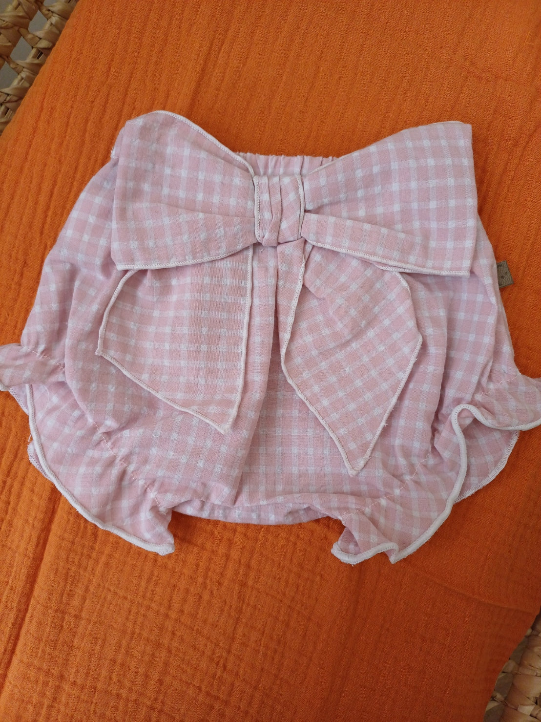 Coulotte a quadri con fiocco