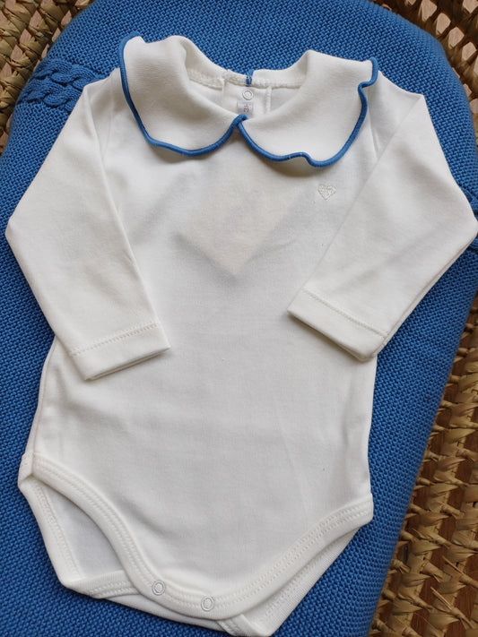 Body con colletto a petalo